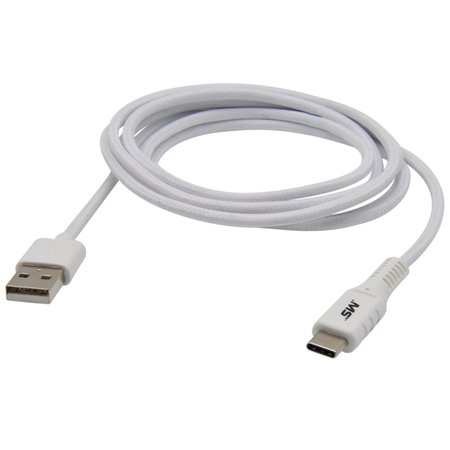 MOBILESPEC USB-C Charge and Sync Cable, White, 7ft MB06634